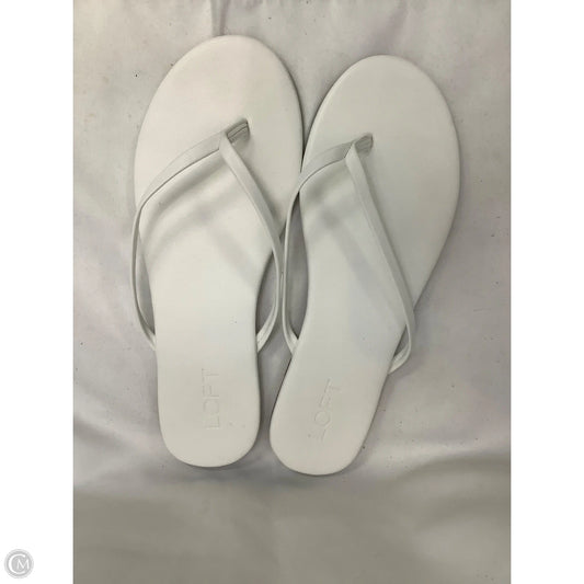 Sandals Flats By Loft In White, Size: 9