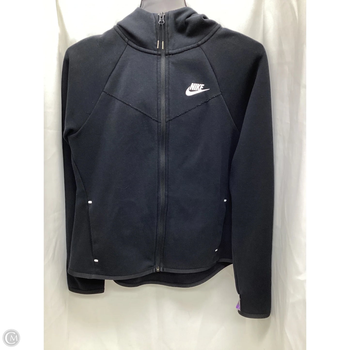 Athletic Jacket By Nike Apparel In Black, Size: S
