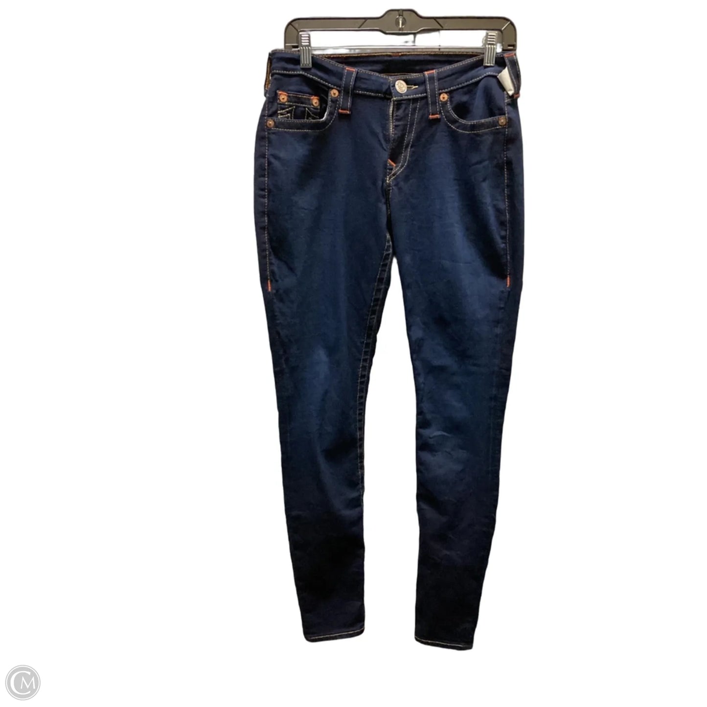 Jeans Skinny By True Religion In Blue Denim, Size: 6