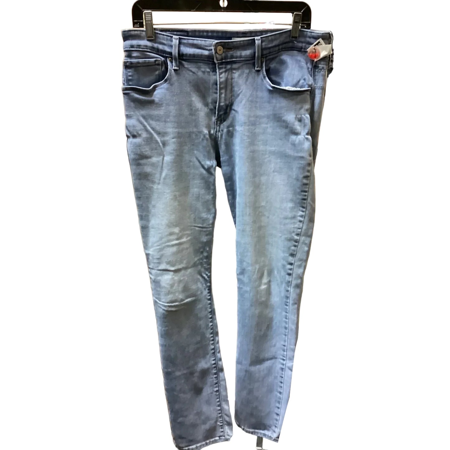 Jeans Skinny By Levis In Blue Denim, Size: 14