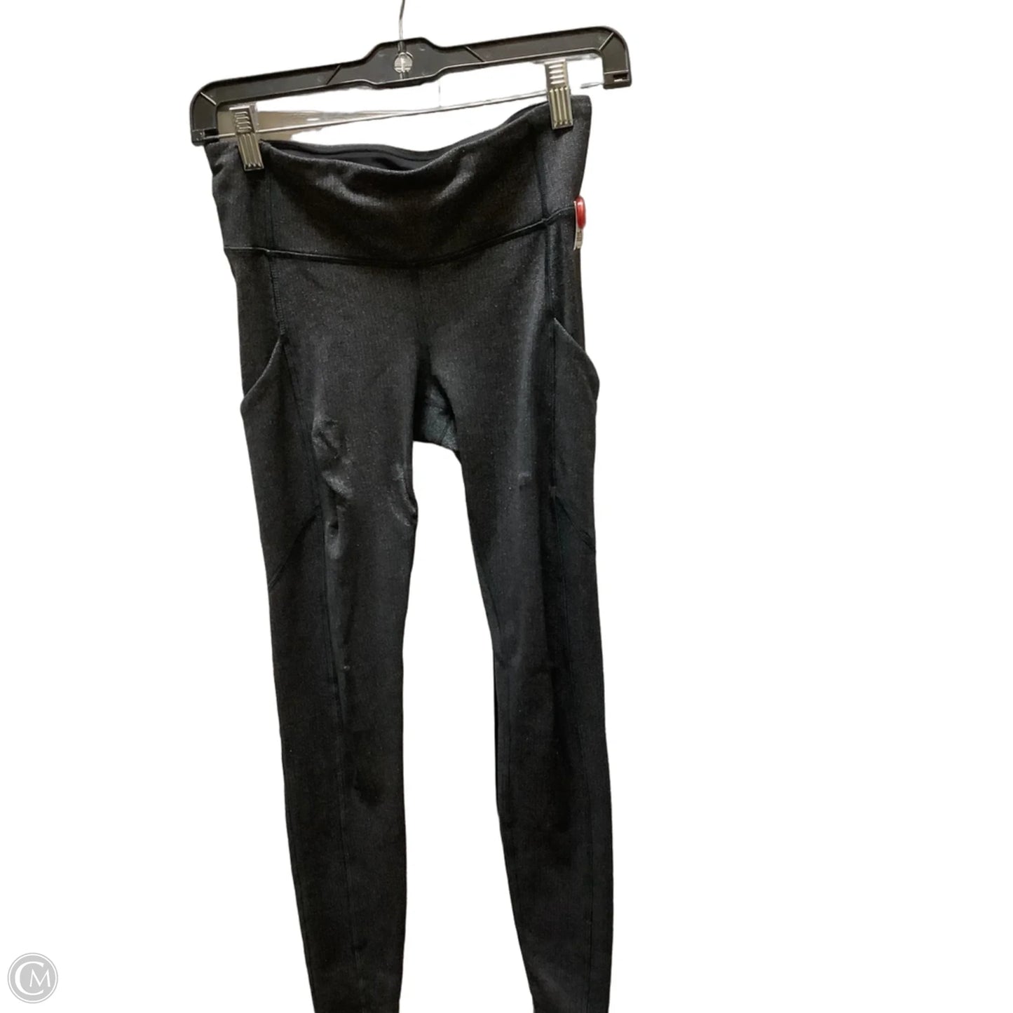 Athletic Leggings By Lululemon In Black & Grey, Size: 4