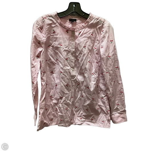 Top Long Sleeve By Talbots In Striped Pattern, Size: Xs