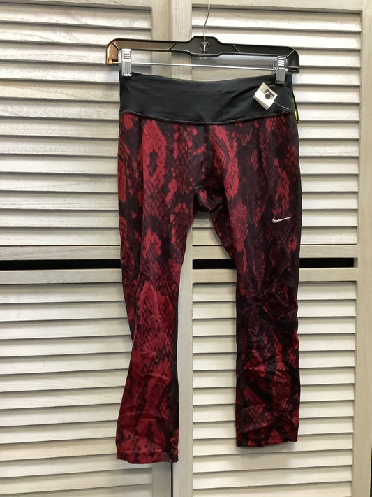 Athletic Leggings Capris By Nike Apparel In Snakeskin Print, Size: Xs