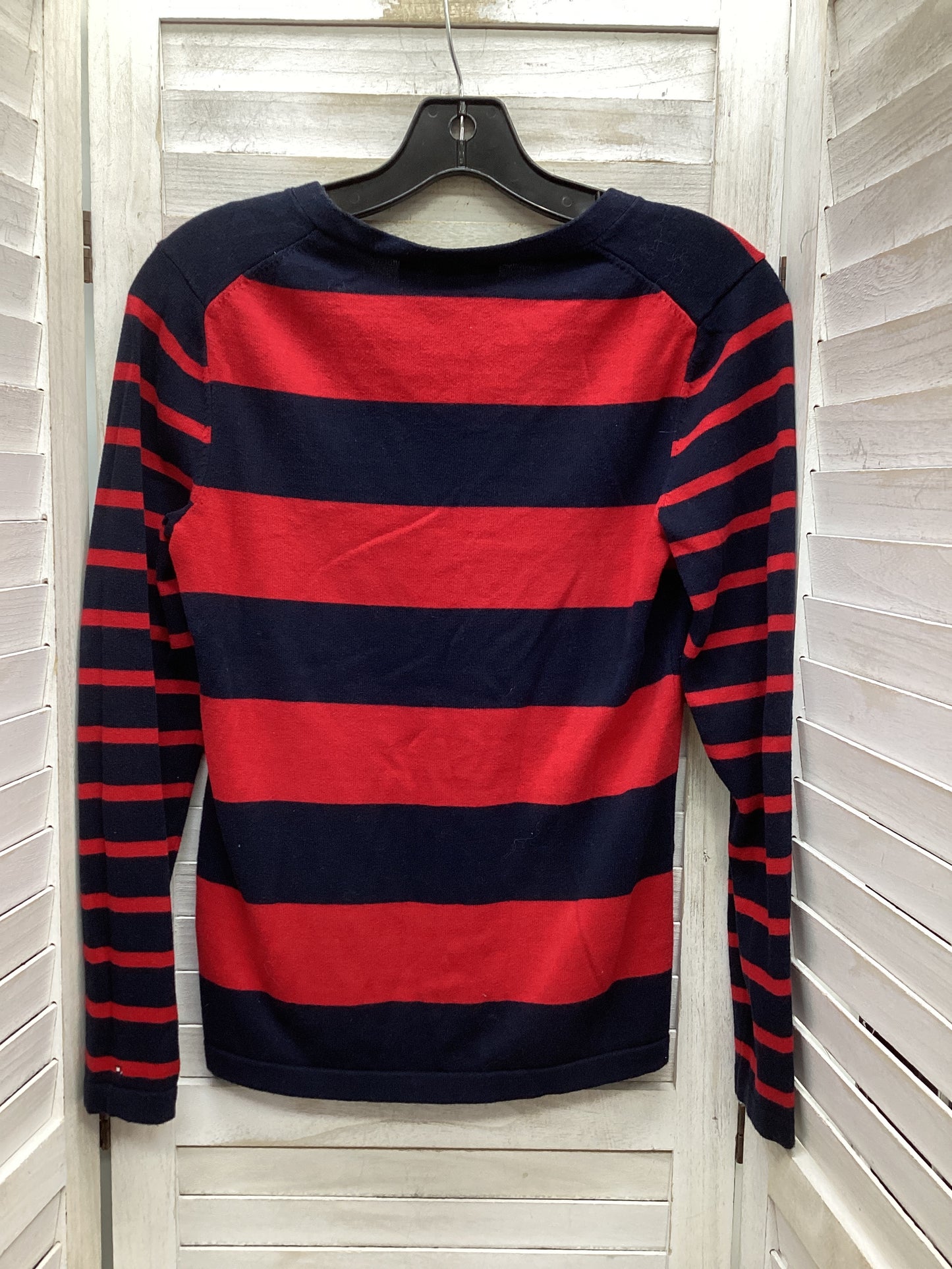 Top Long Sleeve By Tommy Hilfiger In Striped Pattern, Size: S