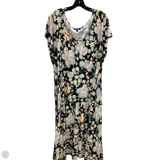 Dress Casual Maxi By Chaps In Floral Print, Size: 3x