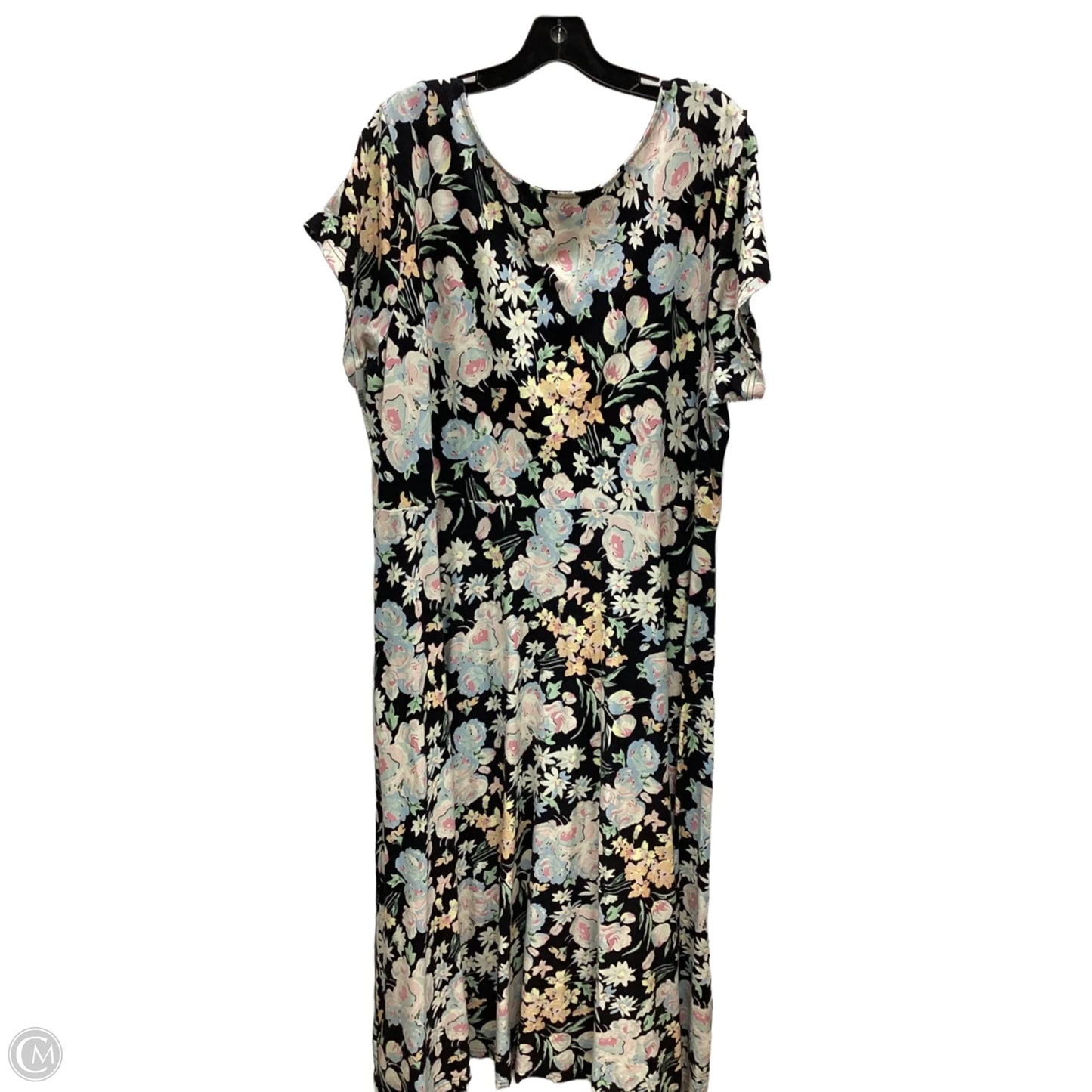 Dress Casual Maxi By Chaps In Floral Print, Size: 3x