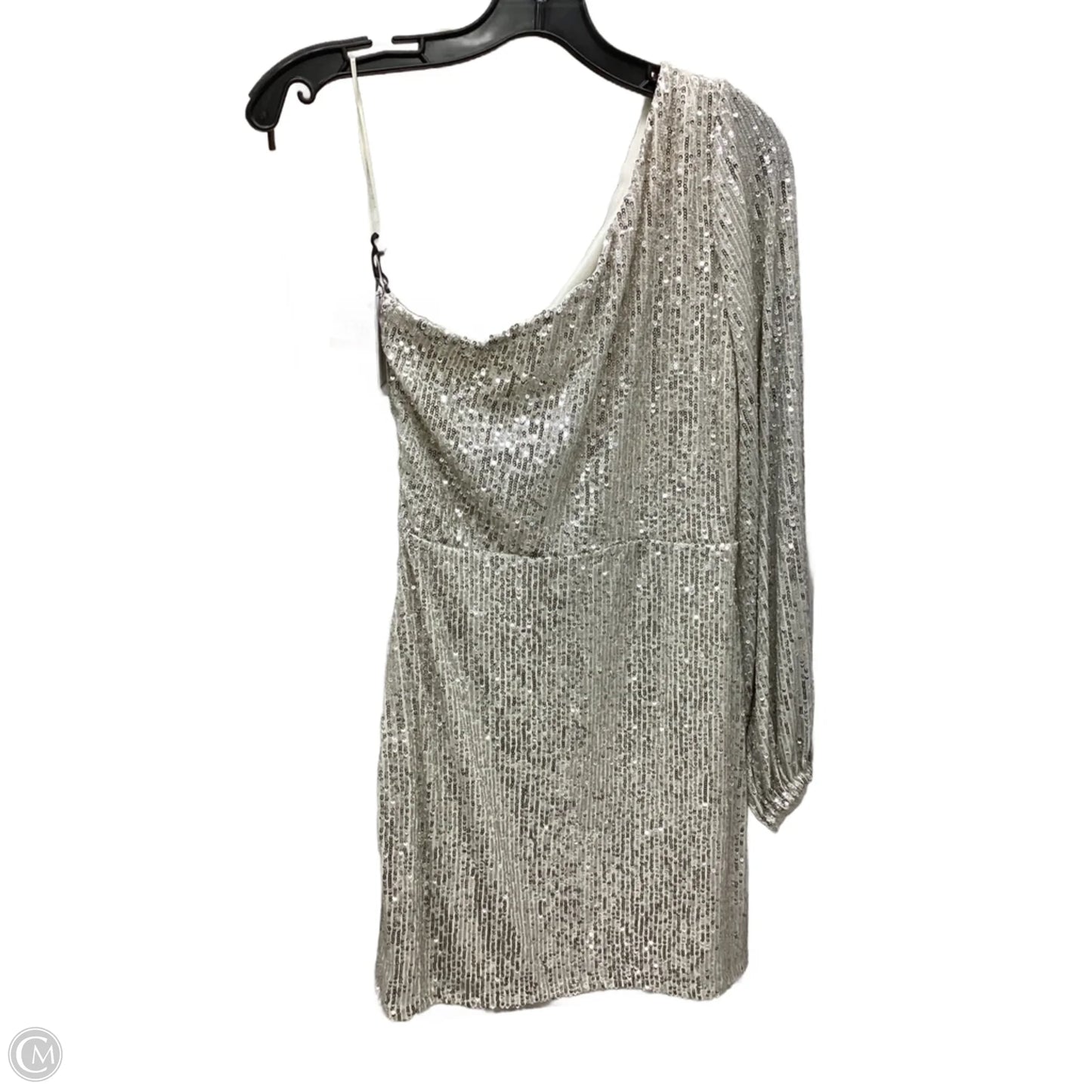 Dress Party Midi By 1.state In Silver, Size: Xs