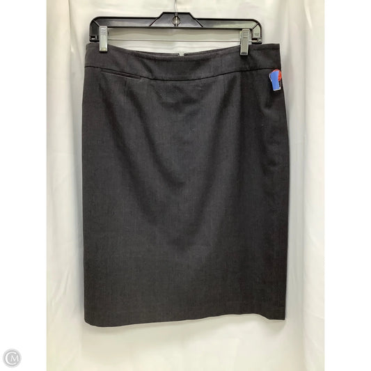 Skirt Midi By Calvin Klein In Grey, Size: 12