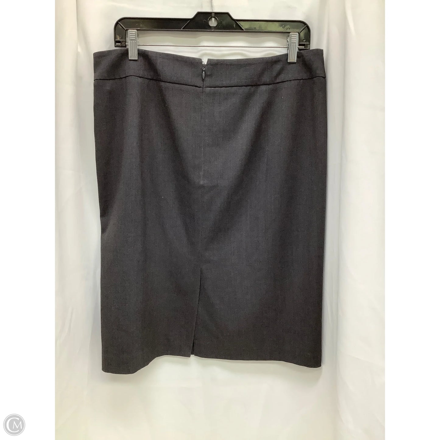 Skirt Midi By Calvin Klein In Grey, Size: 12
