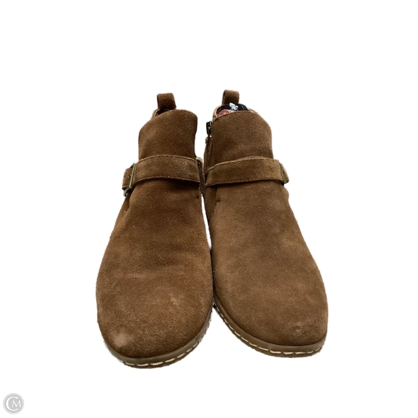 Boots Ankle Heels By Franco Sarto In Brown, Size: 8