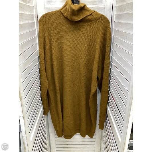 Dress Casual Midi By Madewell In Brown, Size: Xxl