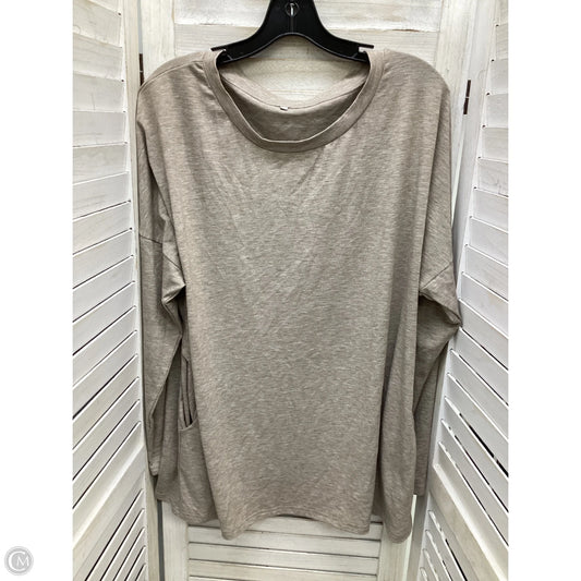 Top Long Sleeve By Clothes Mentor In Grey, Size: L