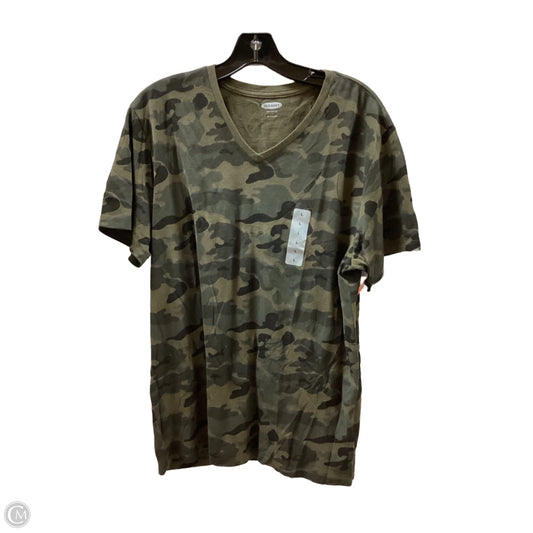 Top Short Sleeve By Old Navy In Camouflage Print, Size: L