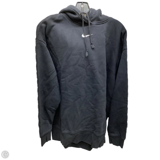 Sweatshirt Hoodie By Nike In Black, Size: M