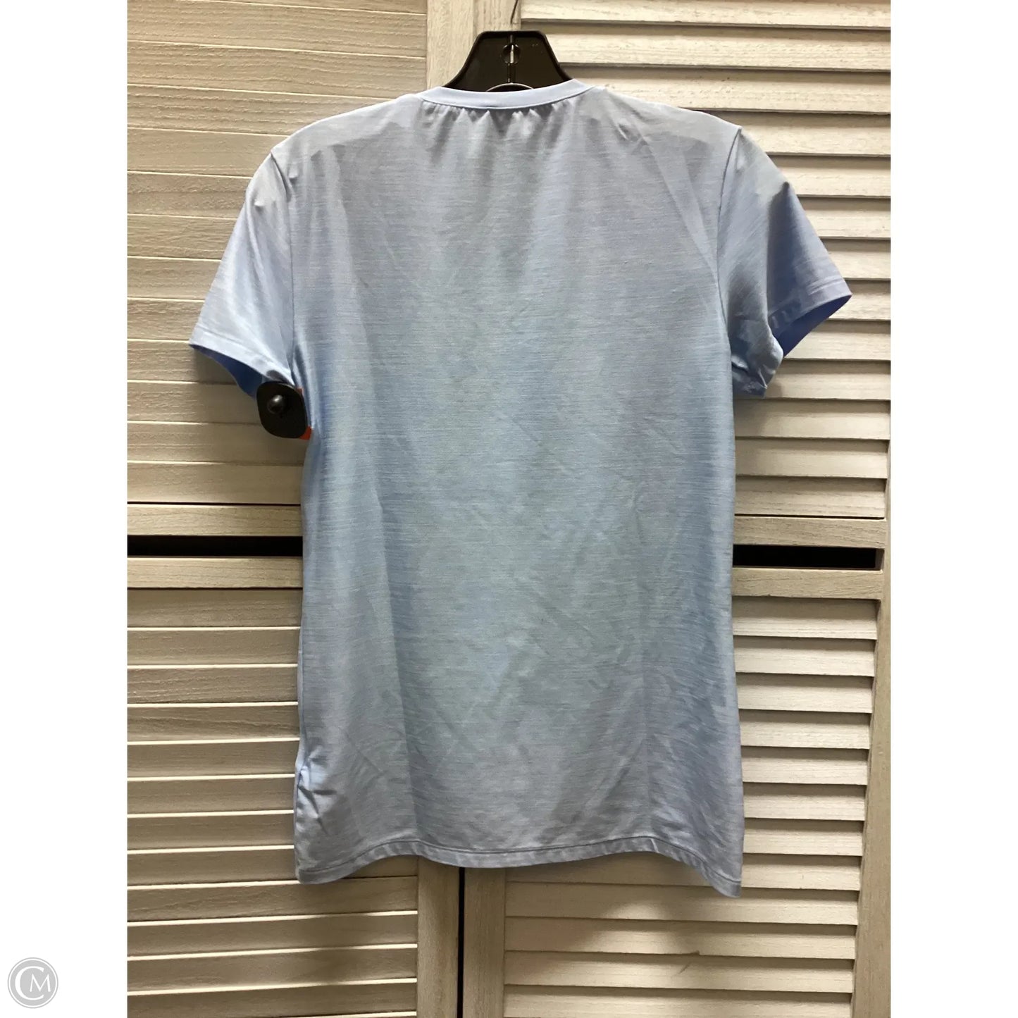 Athletic Top Short Sleeve By Adidas In Blue, Size: Xs