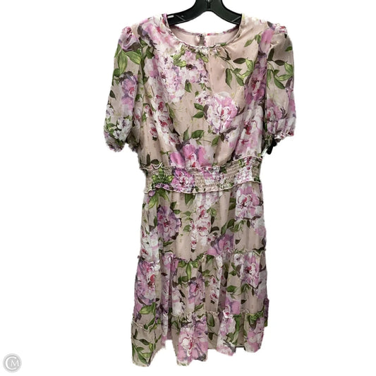 Dress Casual Midi By Clothes Mentor In Floral Print, Size: 8