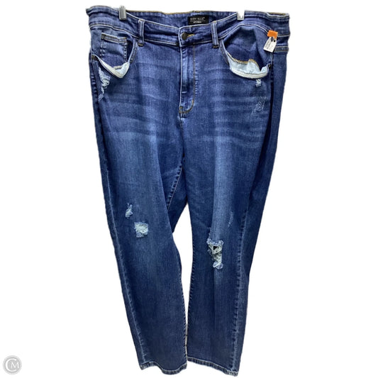 Jeans Skinny By Judy Blue In Blue, Size: 22
