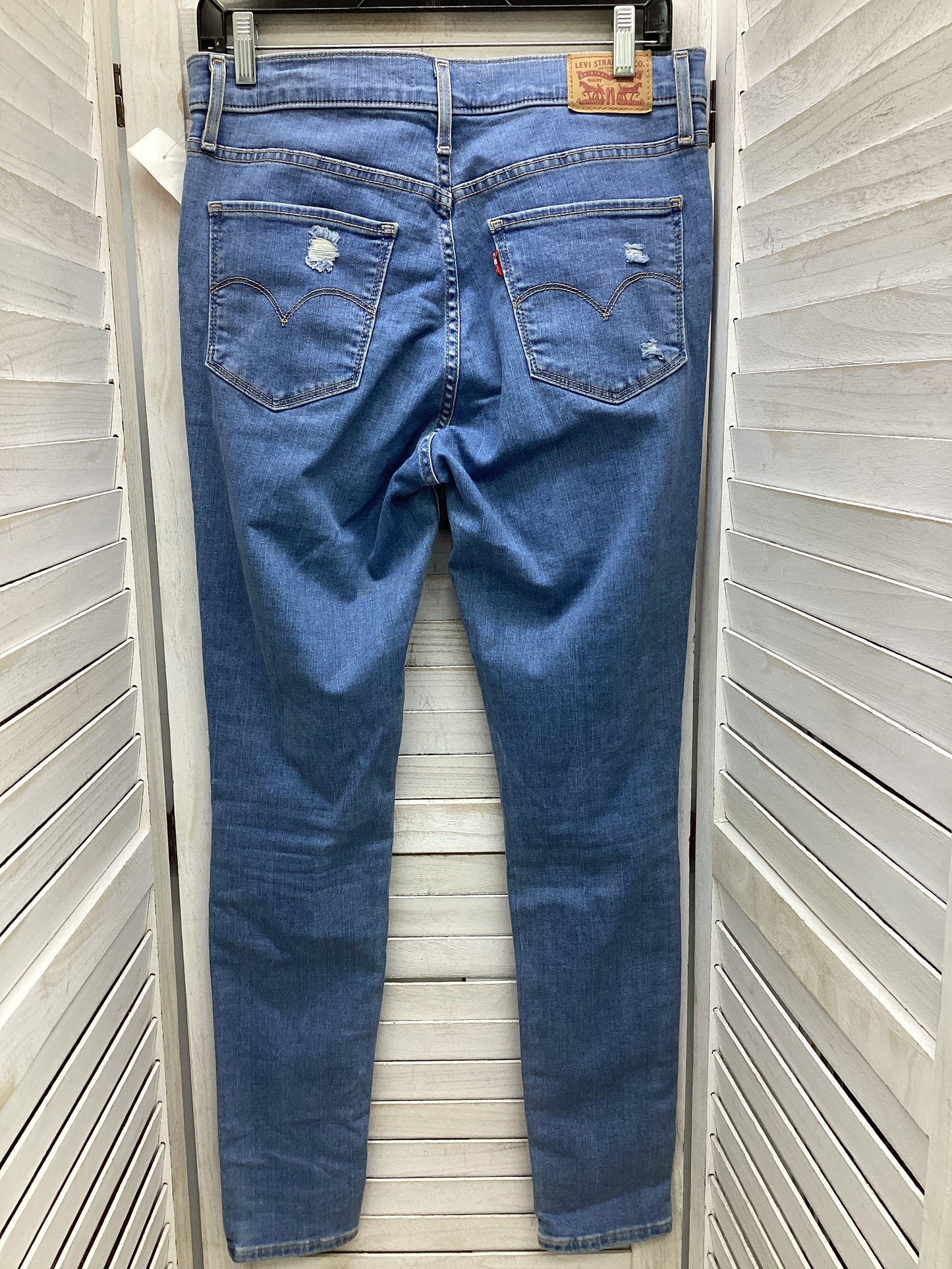 Jeans Skinny By Levis In Blue Denim, Size: 6