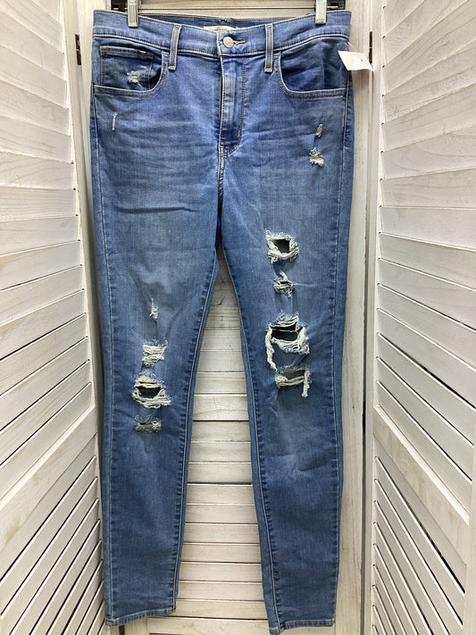 Jeans Skinny By Levis In Blue Denim, Size: 6
