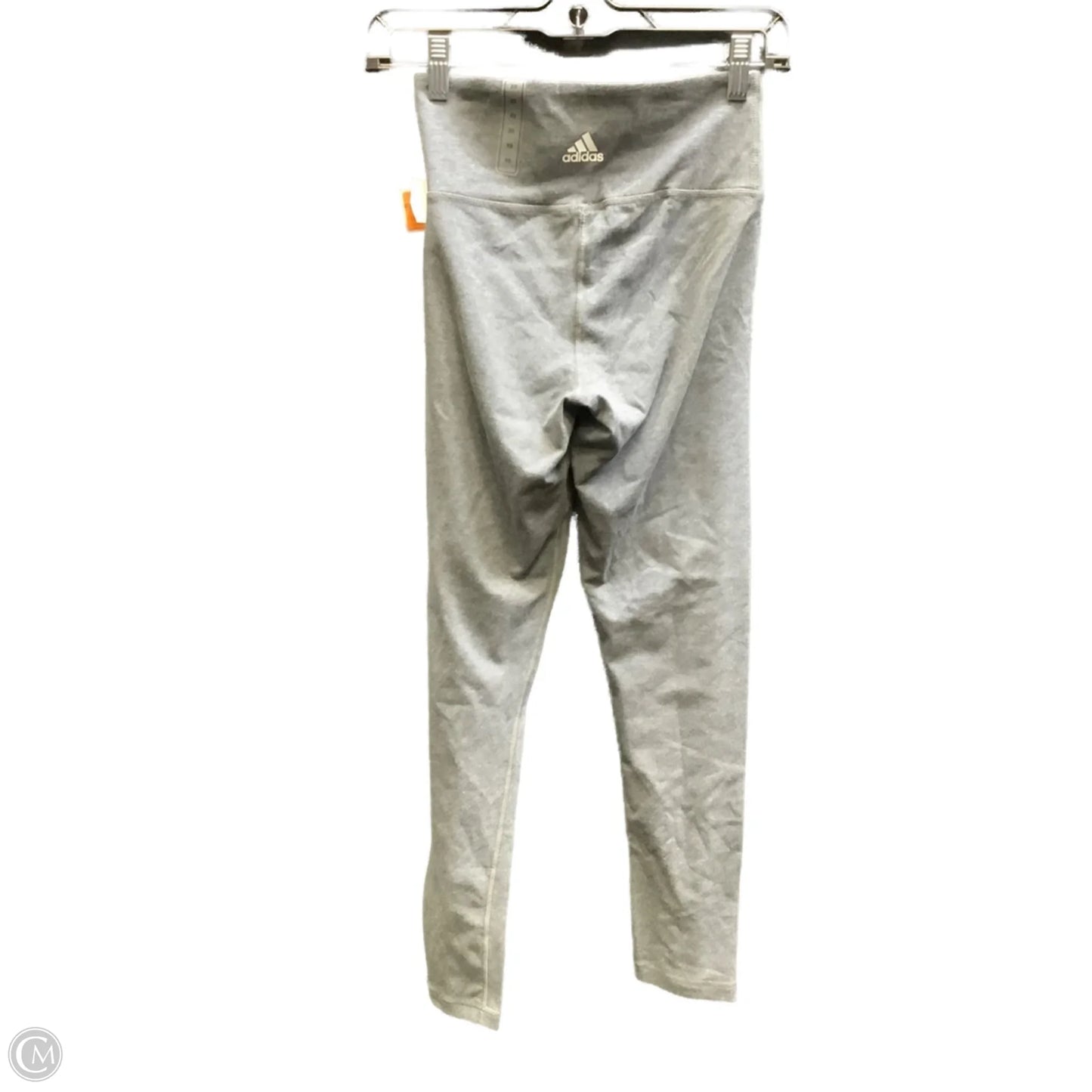 Athletic Leggings By Adidas In Grey, Size: Xs