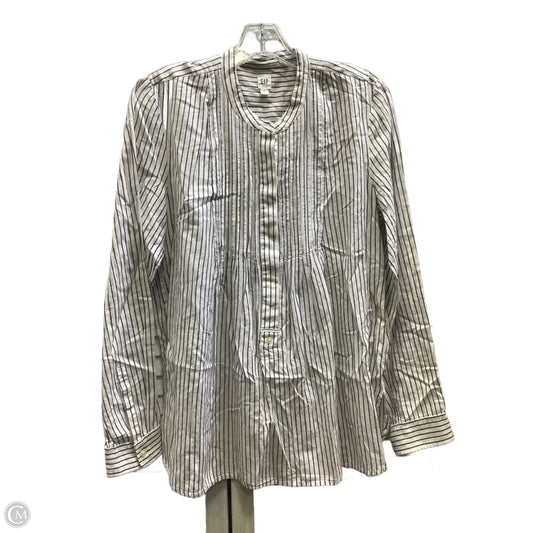 Top Long Sleeve By Gap In Striped Pattern, Size: S