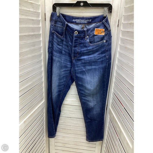 Jeans Boyfriend By American Eagle In Blue Denim, Size: 6