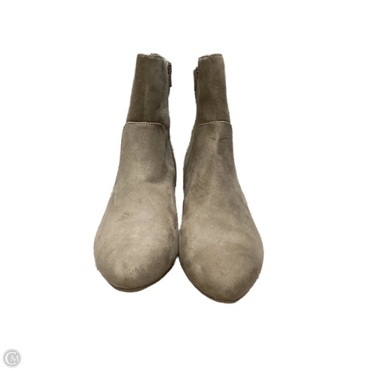 Boots Ankle Heels By Old Navy In Tan, Size: 8.5
