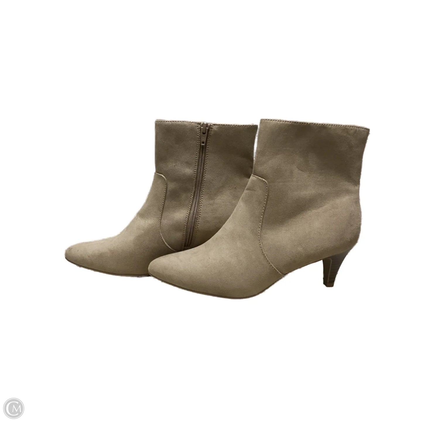 Boots Ankle Heels By Old Navy In Tan, Size: 8.5