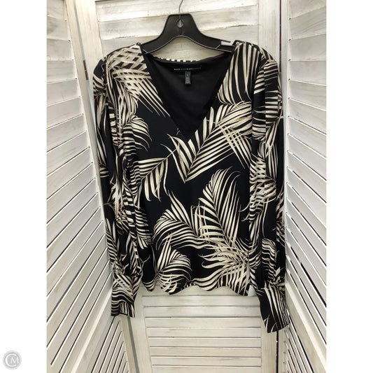 Top Long Sleeve By White House Black Market In Multi-colored, Size: L