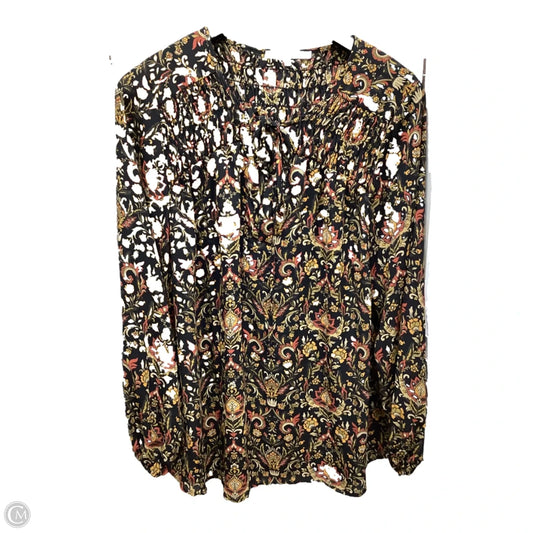 Top Long Sleeve By Violet And Claire In Multi-colored, Size: 1x