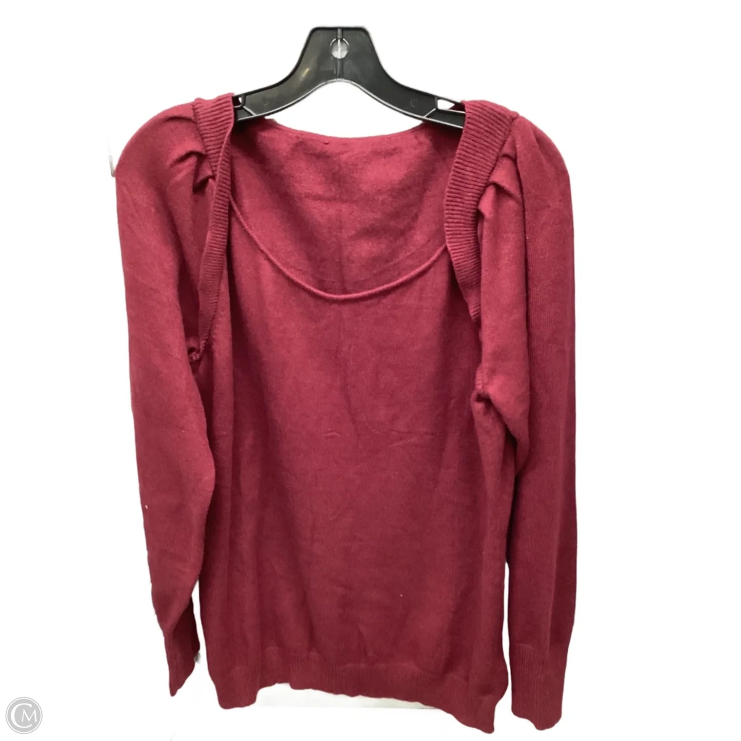 Sweater By Clothes Mentor In Maroon, Size: M