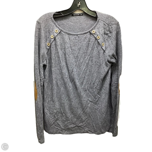 Top Long Sleeve By Clothes Mentor In Grey, Size: M