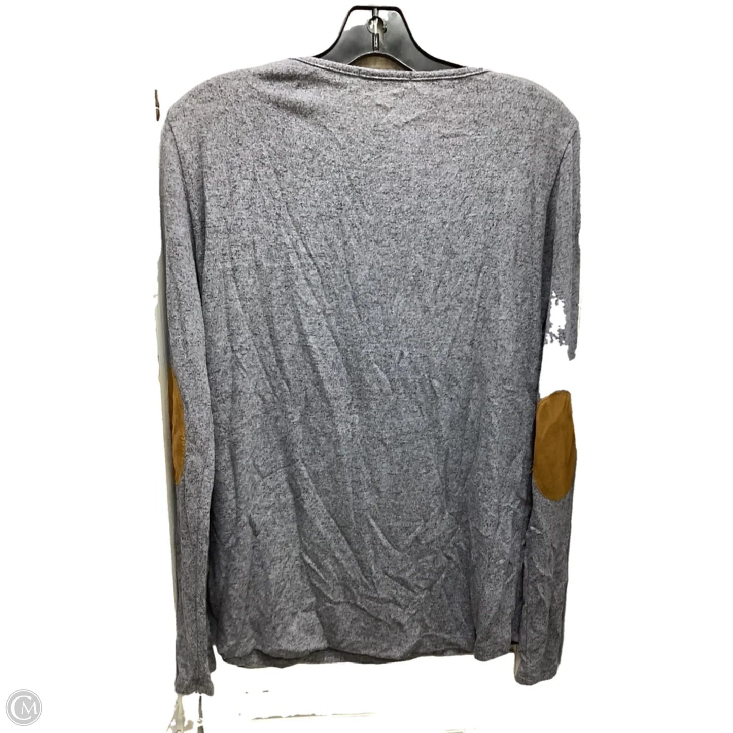 Top Long Sleeve By Clothes Mentor In Grey, Size: M