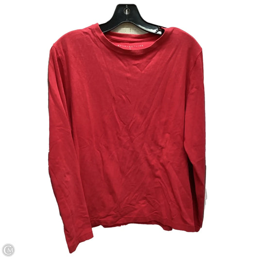 Top Long Sleeve By Clothes Mentor In Red, Size: L