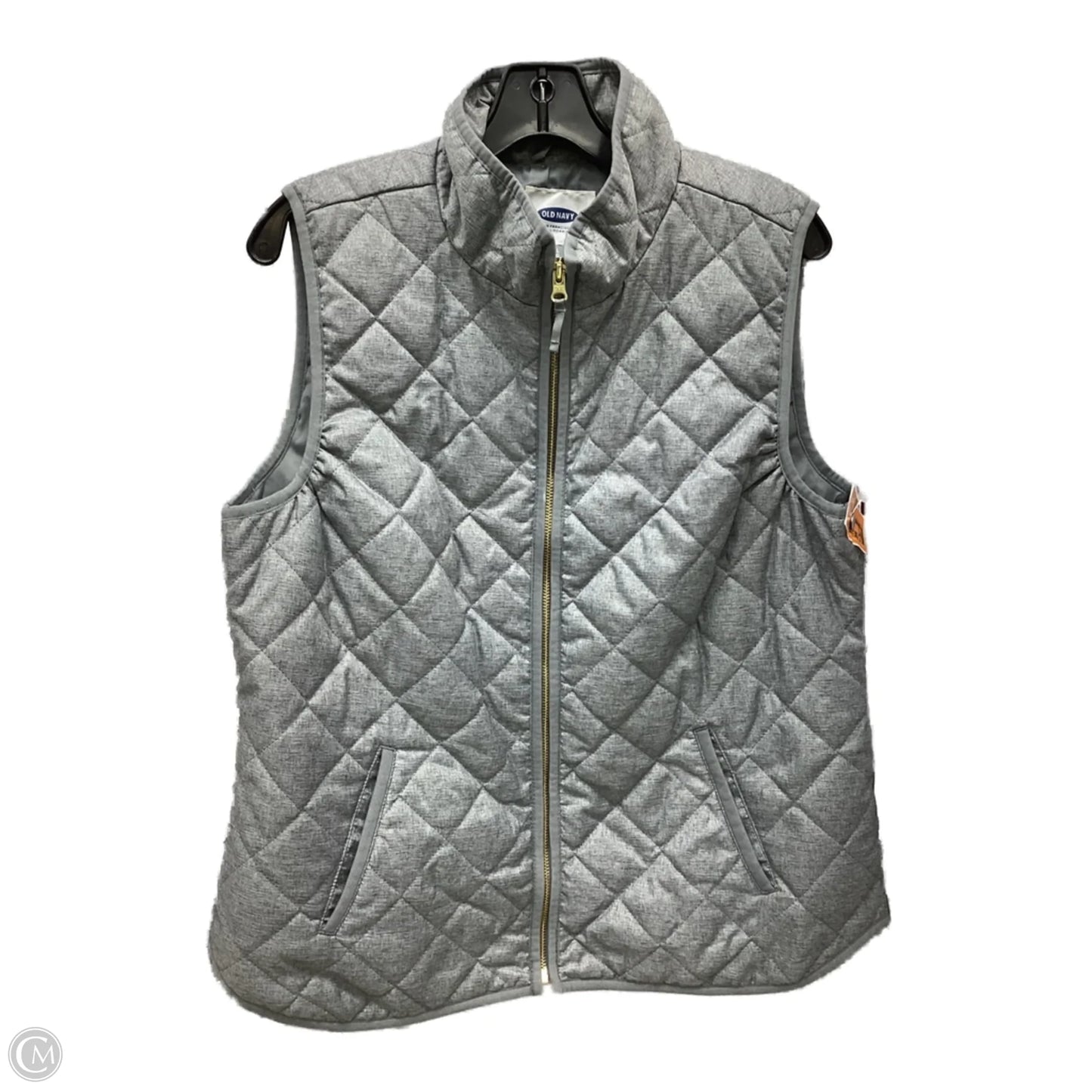 Vest Puffer & Quilted By Old Navy In Grey, Size: L