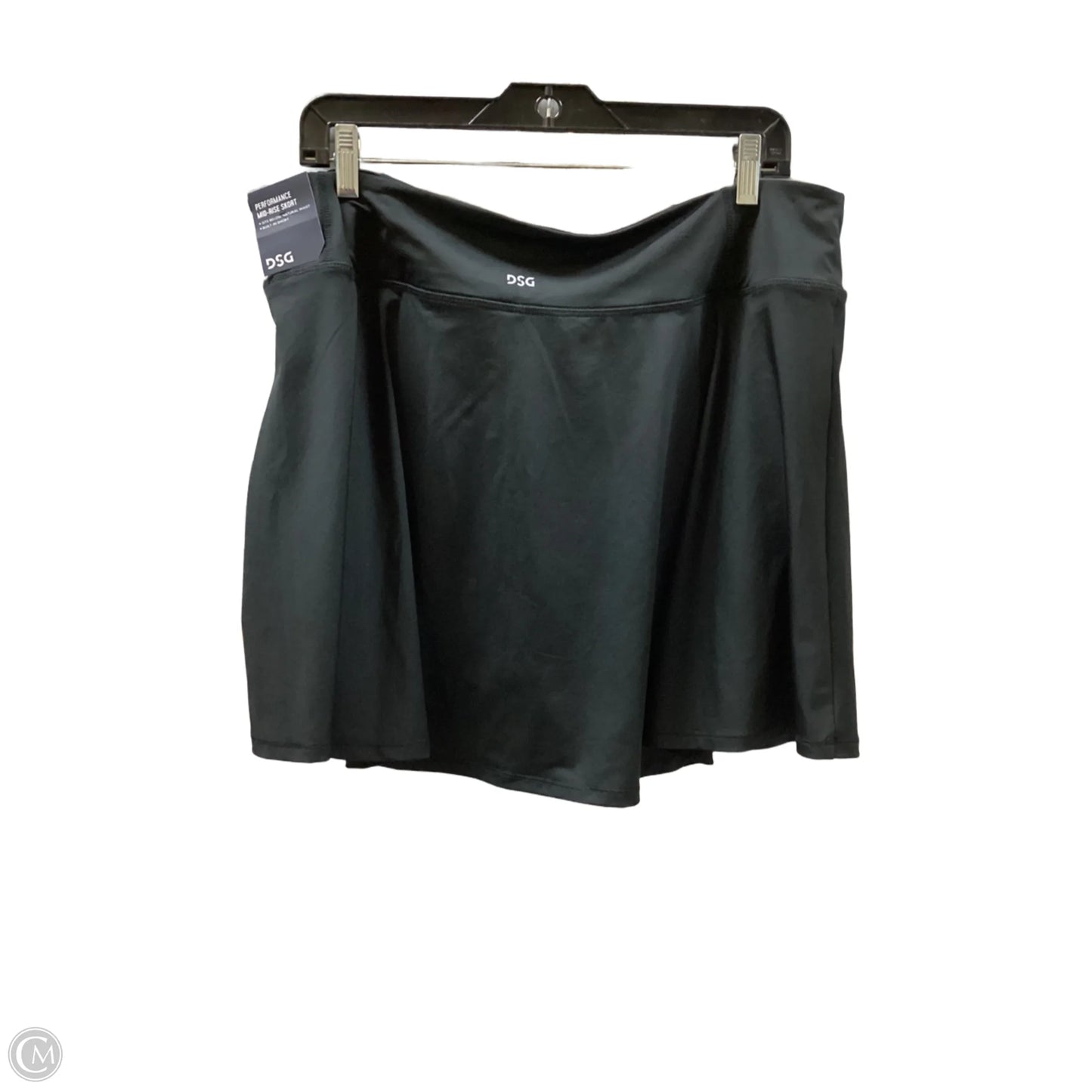 Athletic Skort By Dsg Outerwear In Black, Size: Xl