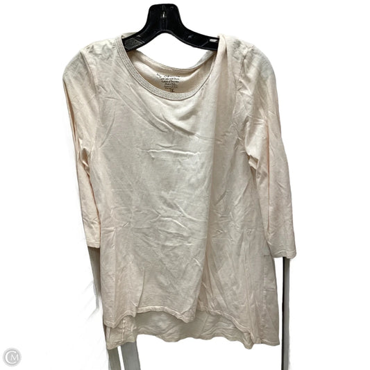 Top Long Sleeve By Chicos In Pink, Size: M