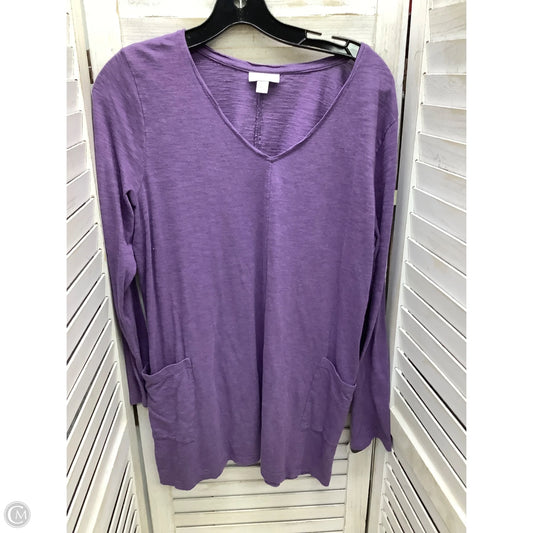 Top Long Sleeve By J. Jill In Purple, Size: L