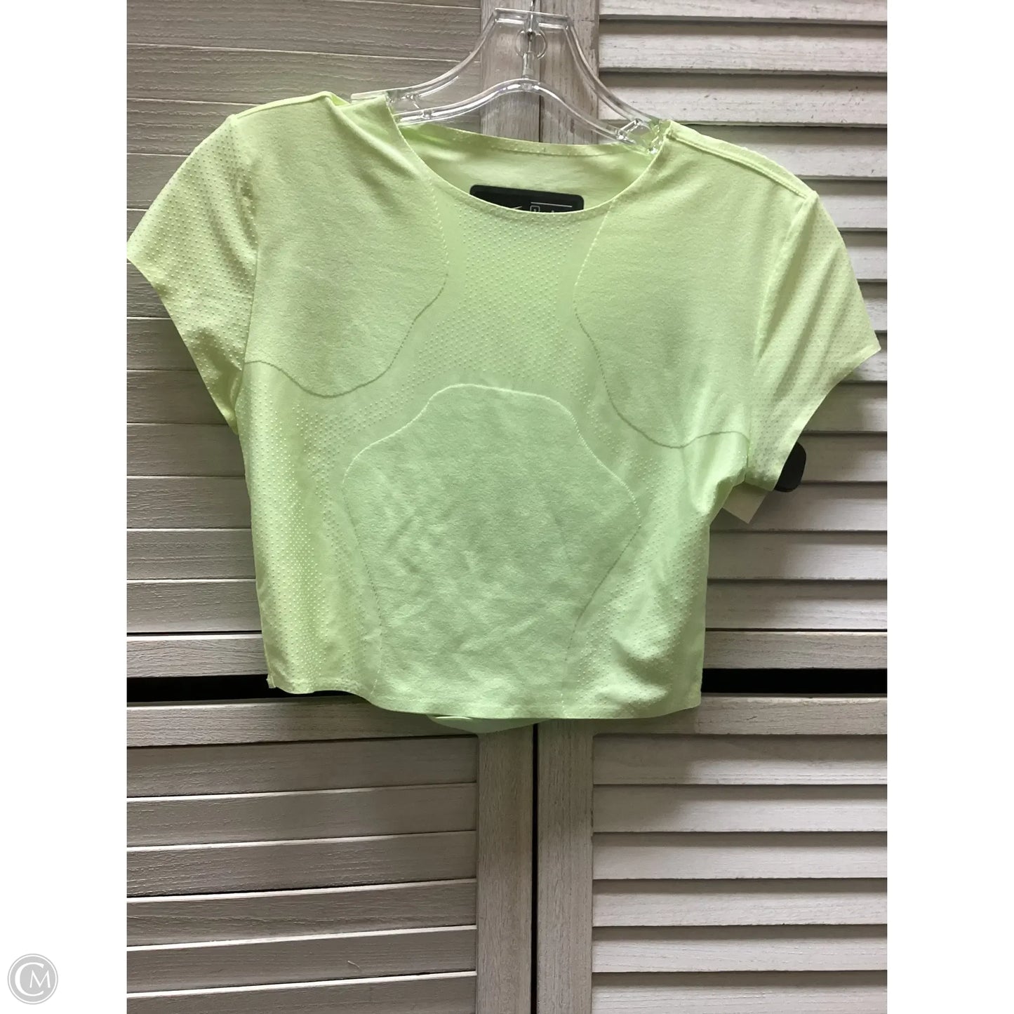 Athletic Top Short Sleeve By Nike In Green, Size: S