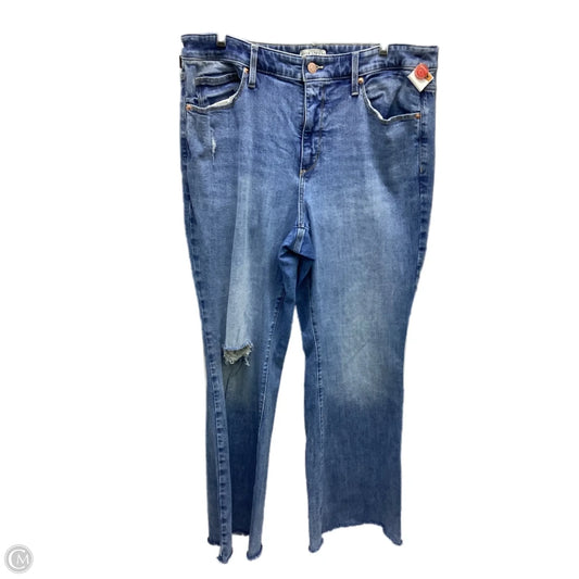 Jeans Boyfriend By Ava & Viv In Blue Denim, Size: 18
