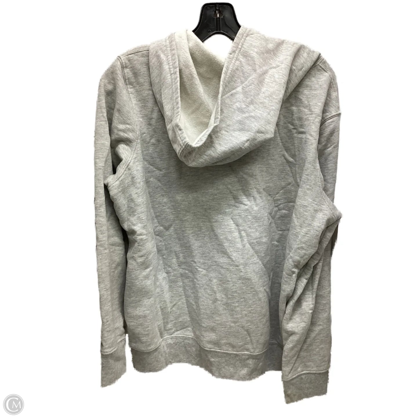 Sweatshirt Hoodie By Gap In Grey, Size: L