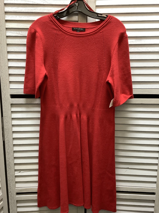 Dress Casual Midi By Banana Republic  Size: L