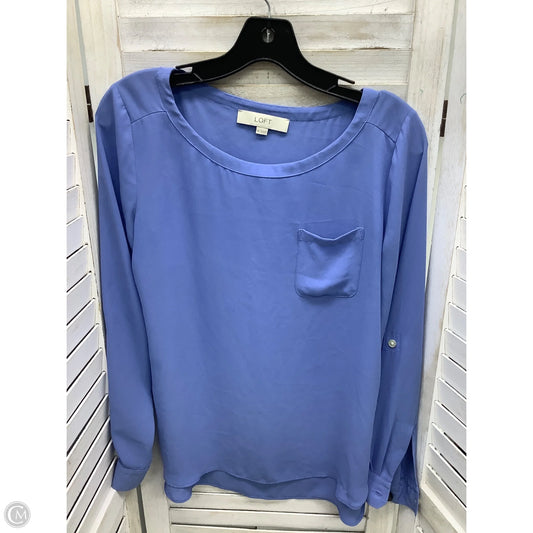 Top Long Sleeve By Loft In Blue, Size: Xs
