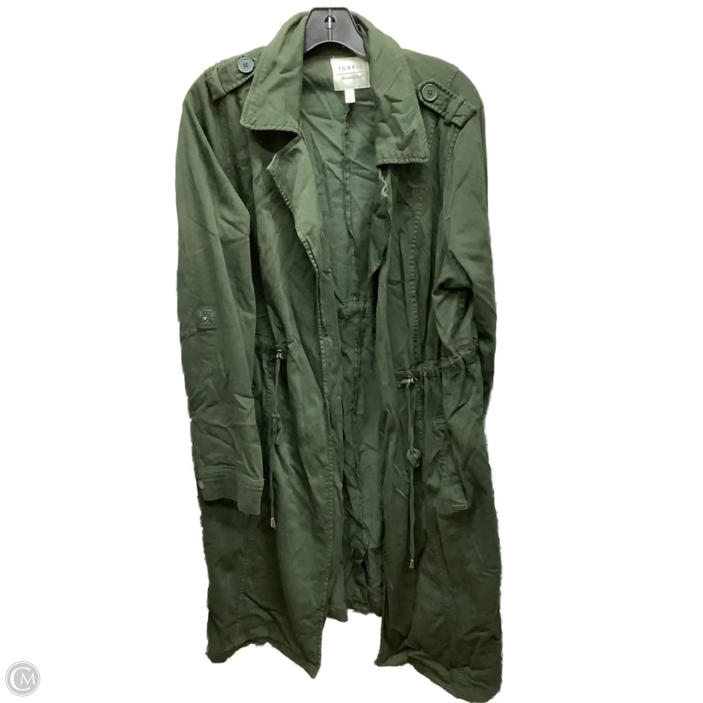 Jacket Other By Torrid In Green, Size: 1x