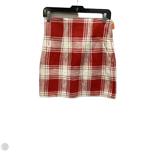 Skirt Midi By Zara In Plaid Pattern, Size: S
