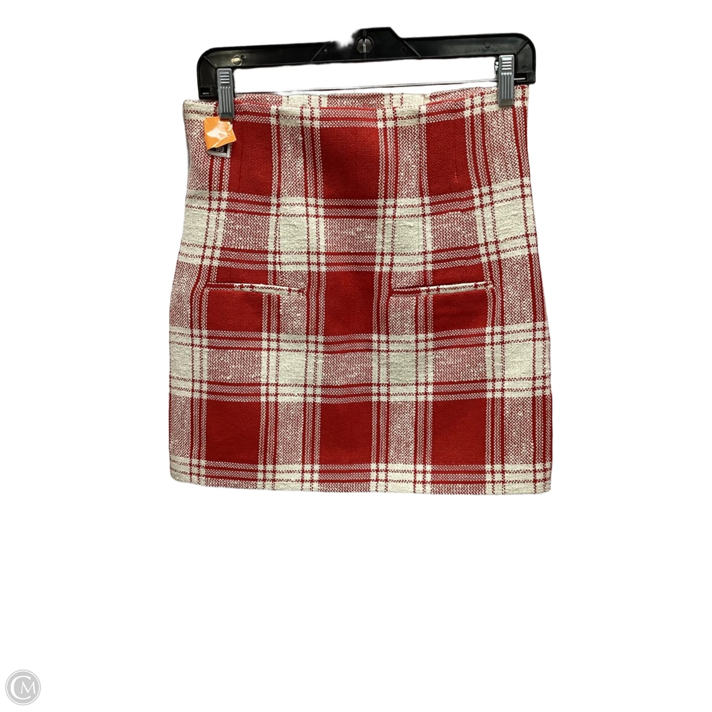Skirt Midi By Zara In Plaid Pattern, Size: S