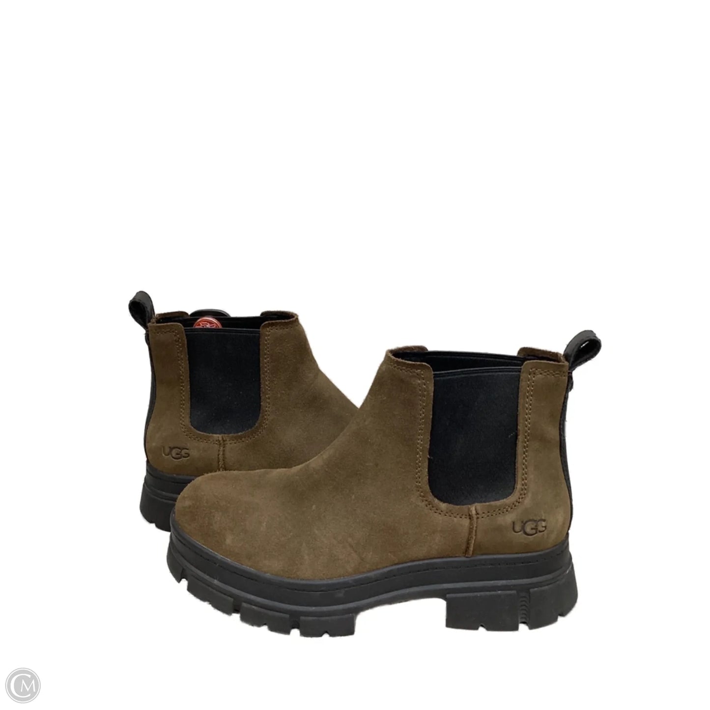 Boots Designer By Ugg In Brown, Size: 9.5