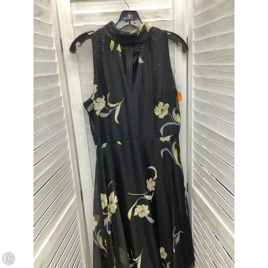 Dress Casual Maxi By White House Black Market In Black & Yellow, Size: 10