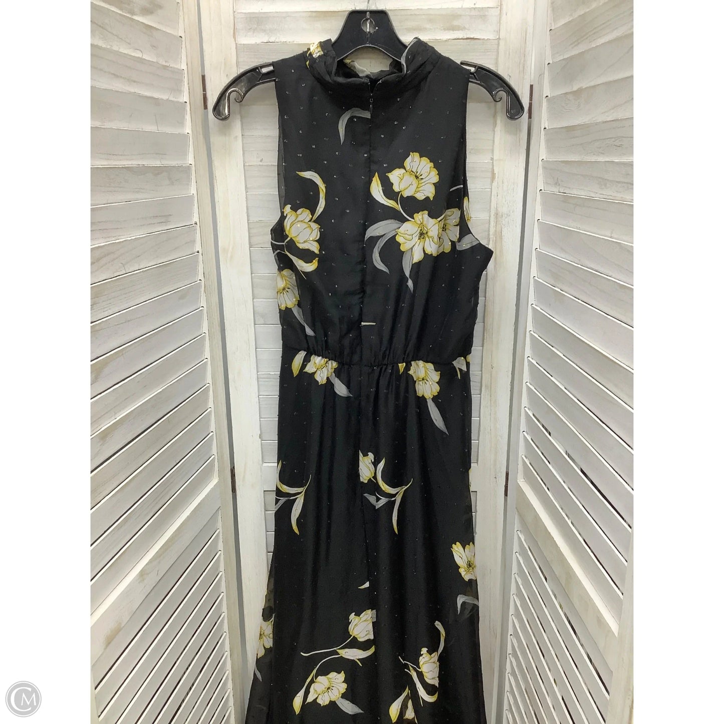 Dress Casual Maxi By White House Black Market In Black & Yellow, Size: 10