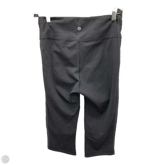 Athletic Capris By Lululemon In Black, Size: 8